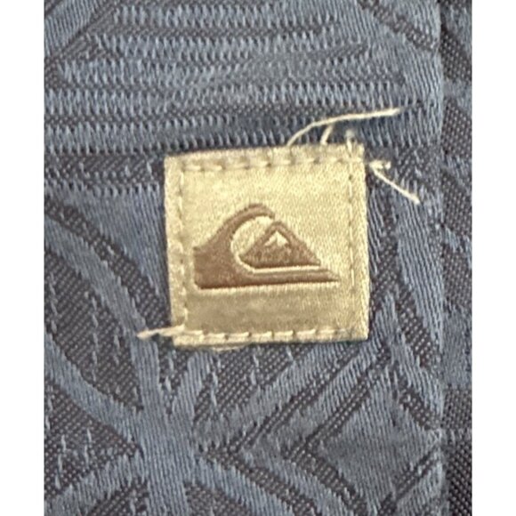 Quiksilver Waterman Collection Shirt Mens Hawaiian Button Up L/G Blue Polynesian - Picture 4 of 8